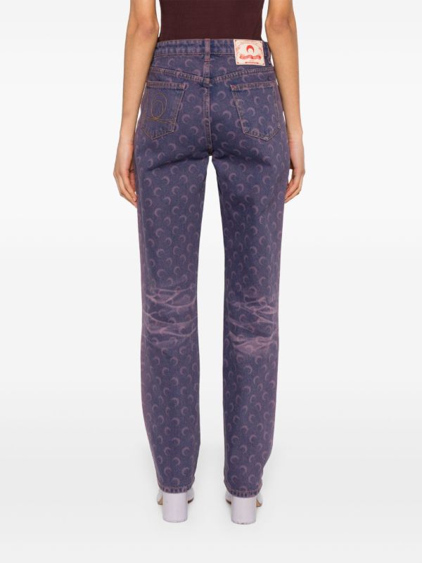 Browns Marine Serre Moon Laser Jeans | Browns Straight-Leg Jeans