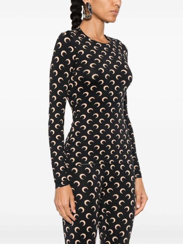 Browns Marine Serre Moon-Print Jersey T-Shirt | Browns T-Shirts & Jersey Shirts