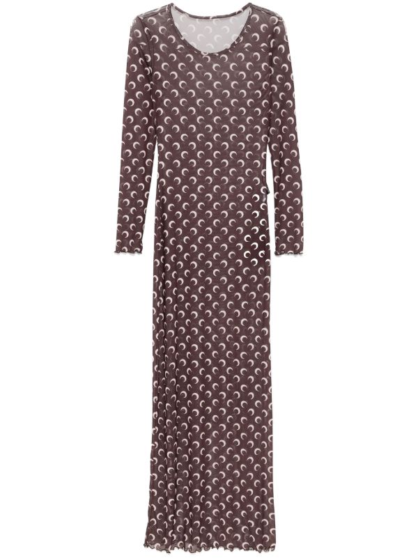 browns Marine Serre Moon-Print Maxi Dress | Browns Day Dresses