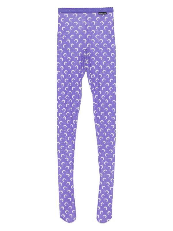 browns Marine Serre Moongram-print tights | Browns Pantyhose & Stockings