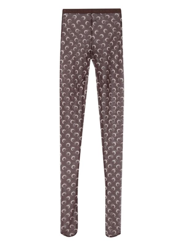 Browns Marine Serre Moonogram Mesh Tights | Browns Pantyhose & Stockings