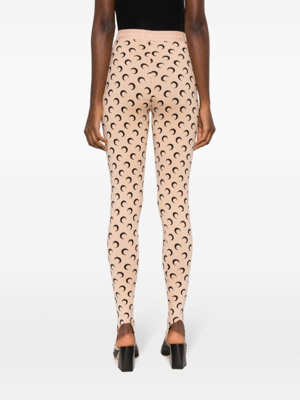 Browns Marine Serre Neutral Fuseaux Moon-Print Leggings | Browns Leggings