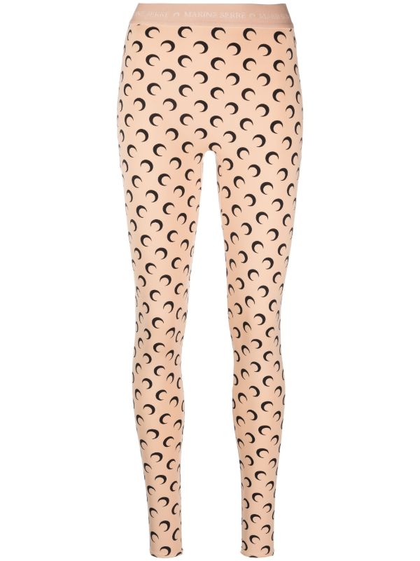 browns Marine Serre Neutral Fuseaux Moon-Print Leggings | Browns Leggings