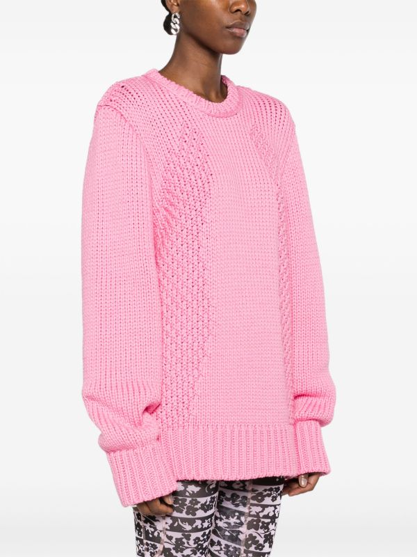 Browns Marine Serre Pink Chunky Knit Sweater | Browns Knitted Sweaters