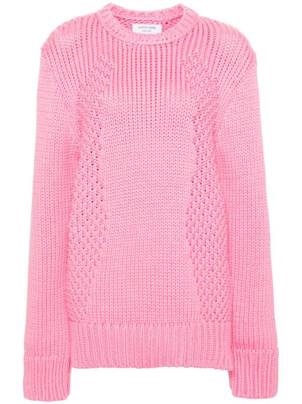 browns Marine Serre Pink Chunky Knit Sweater | Browns Knitted Sweaters