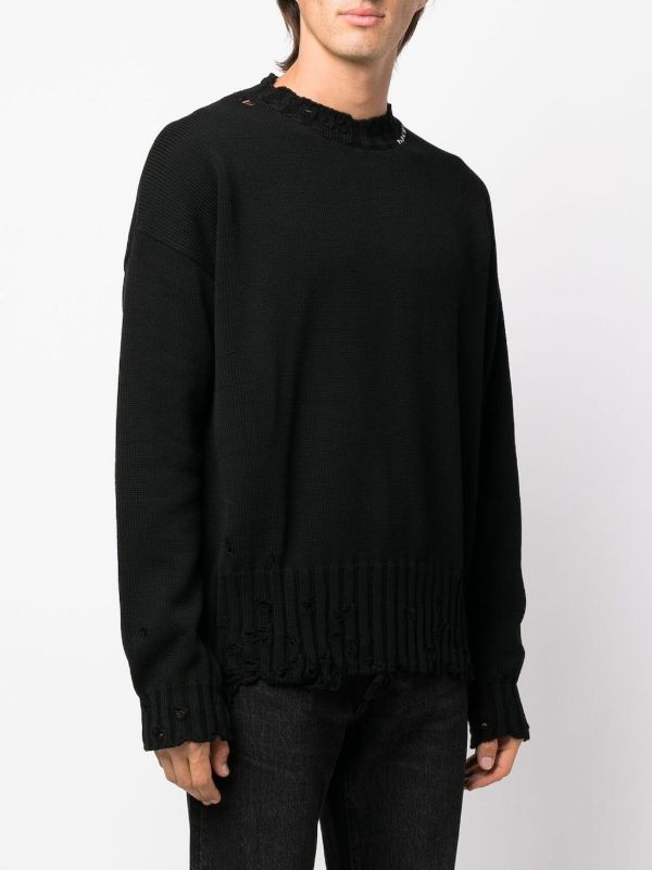 Browns Marni Black Logo-Embroidered Jumper | Browns Knitted Sweaters