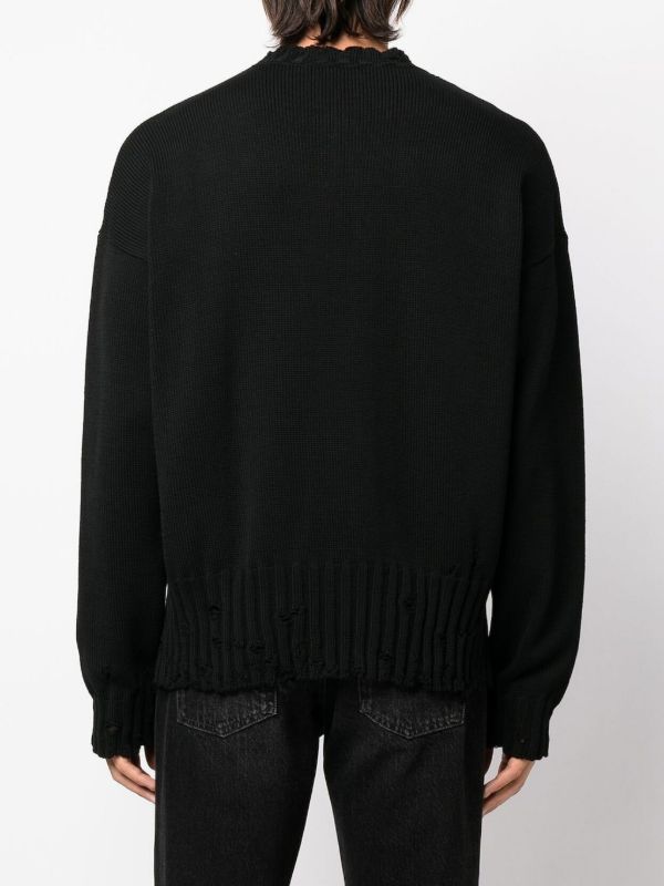 Browns Marni Black Logo-Embroidered Jumper | Browns Knitted Sweaters