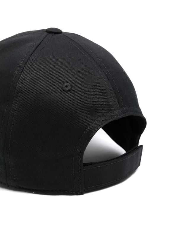 Browns Marni Black Logo-Embroidered Organic Cotton Cap | Browns Hats