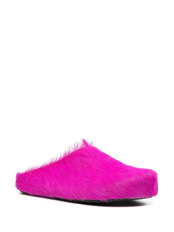Browns Marni Pink Fussbet Sabot Slippers | Browns Slippers