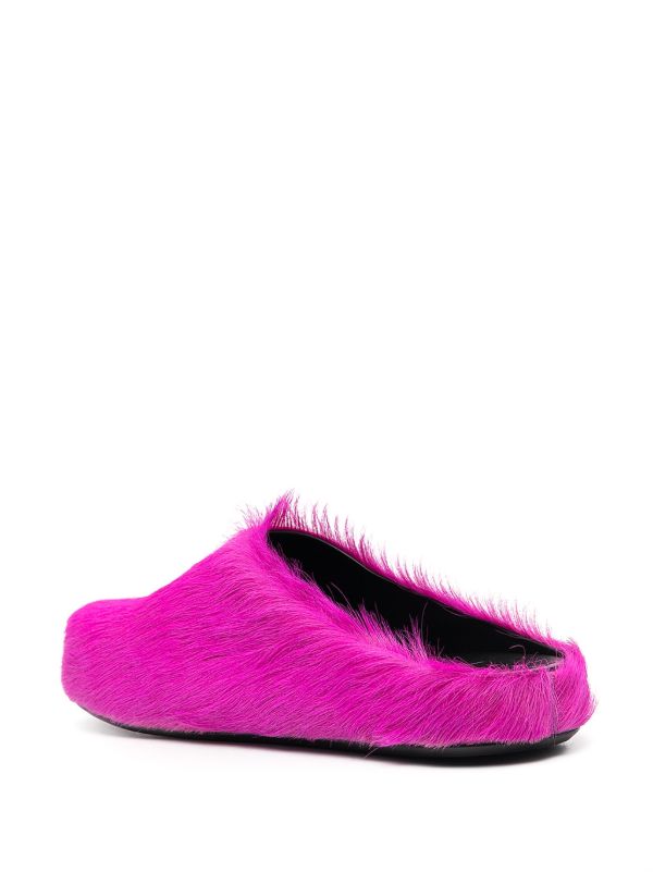 Browns Marni Pink Fussbet Sabot Slippers | Browns Slippers
