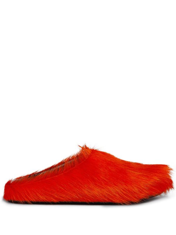 browns Marni Red Fussbett Sabot Mules | Browns Flip-Flops & Slides