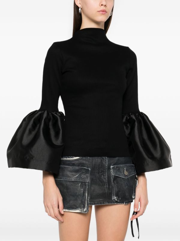 Browns Marques'Almeida Flared-cuff Top | Browns T-Shirts & Jersey Shirts