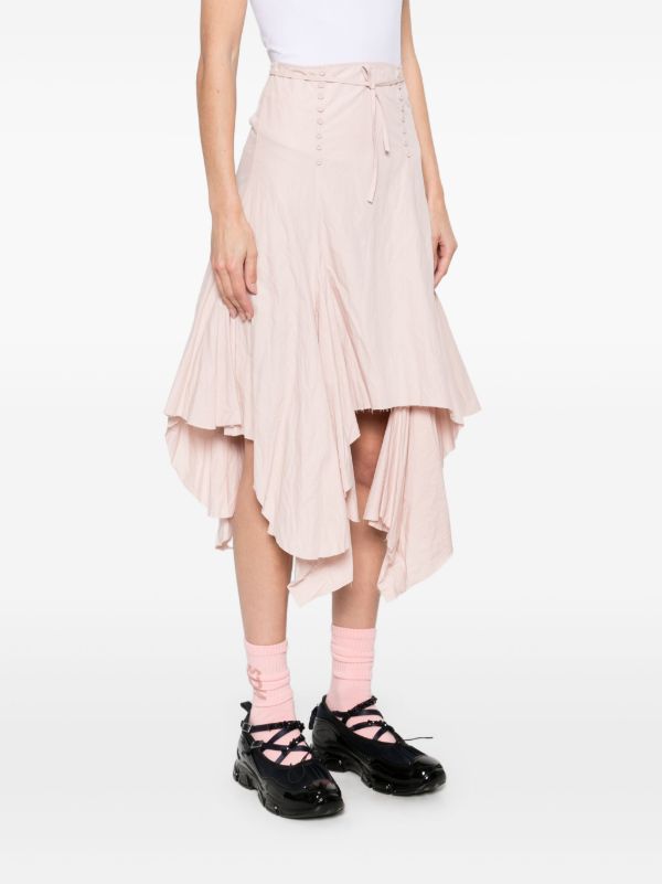Browns Marques'Almeida Flounce Midi Skirt | Browns Asymmetric & Draped Skirts