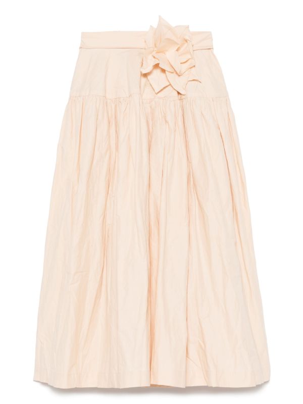 browns Marques'Almeida wrinkled midi skirt | Browns A-Line Skirts