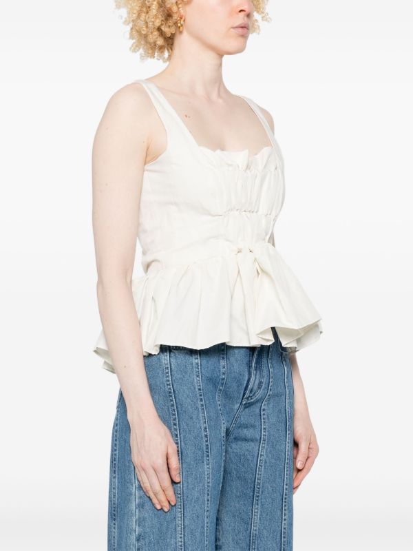 Browns Marques'Almeida Wrinkled Top | Browns Vests & Tank Tops
