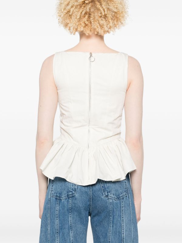 Browns Marques'Almeida Wrinkled Top | Browns Vests & Tank Tops