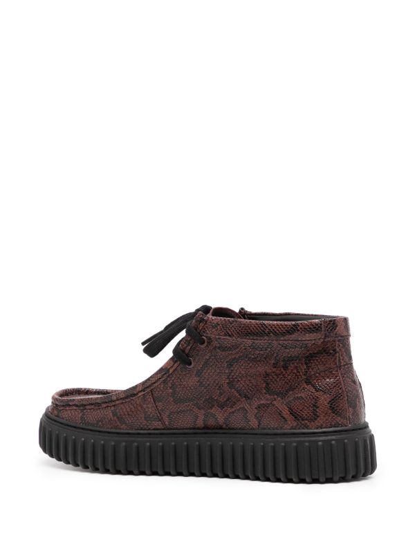 Browns Martine Rose Brown Lace-up Ankle Boots | Browns Boots