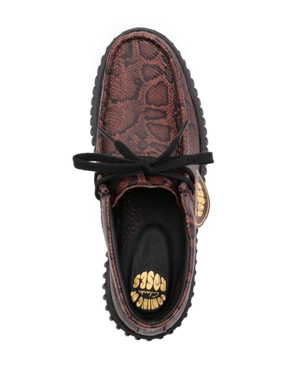 Browns Martine Rose Brown Lace-up Ankle Boots | Browns Boots