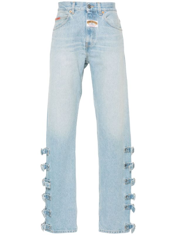 browns Martine Rose Buckle jeans | Browns Regular & Straight-Leg Jeans