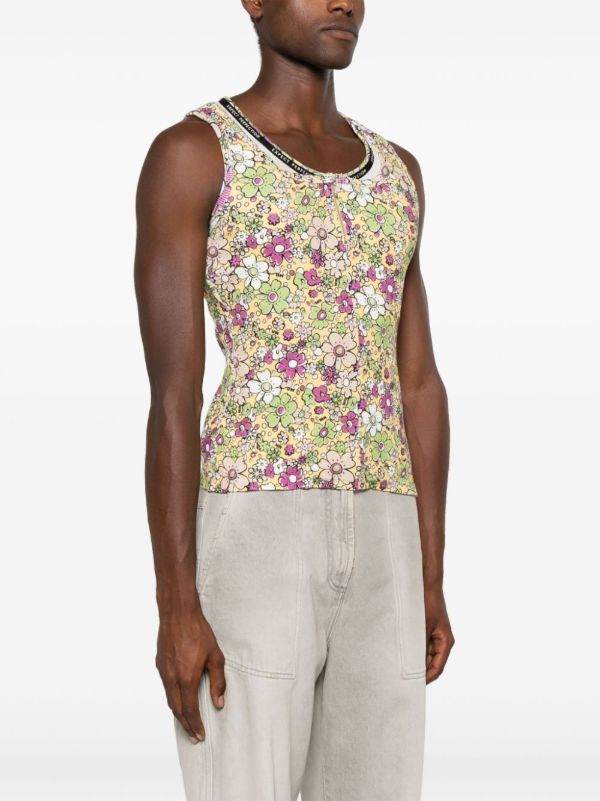 Browns Martine Rose Floral Folded Top | Browns Vests & Tank Tops