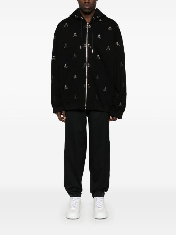 Browns Mastermind Japan Skull-embroidered Hoodie | Browns Hoodies