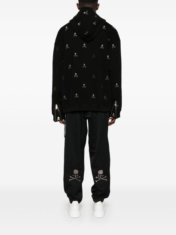 Browns Mastermind Japan Skull-embroidered Hoodie | Browns Hoodies