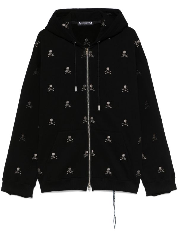 browns Mastermind Japan Skull-embroidered Hoodie | Browns Hoodies