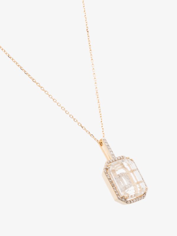 Browns Mateo 14K Yellow Gold D Initial Diamond Necklace | Browns Necklaces