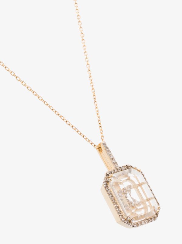 Browns Mateo 14K Yellow Gold K Initial Diamond Necklace | Browns Necklaces
