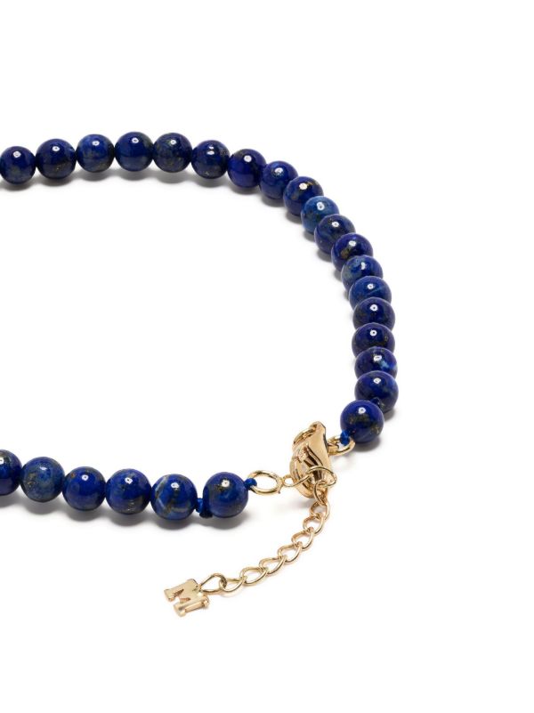 Browns Mateo 14K Yellow Gold Lapis Beaded Bracelet | Browns Bracelets