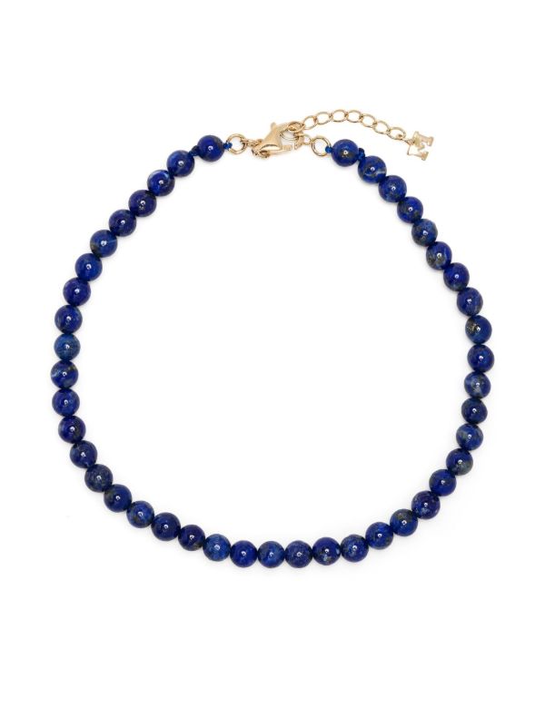 browns Mateo 14K yellow gold lapis beaded bracelet | Browns Bracelets