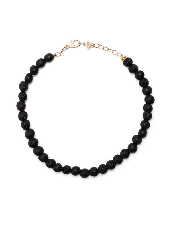 browns Mateo 14K Yellow Gold Lava Bead Bracelet | Browns Bracelets