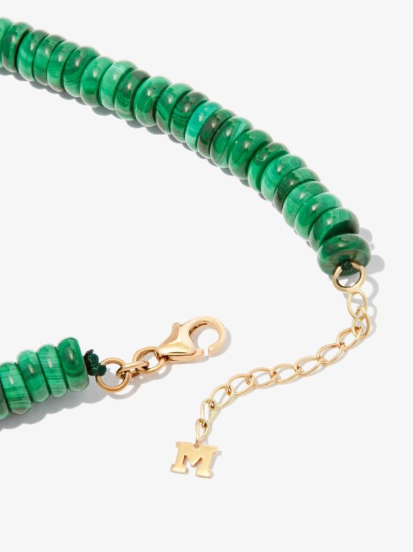 Browns Mateo 14K Yellow Gold Malachite Diamond Beaded Bracelet | Browns Fine Bracelets