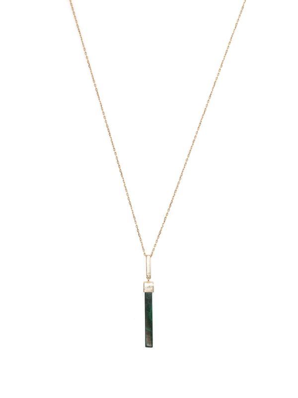 browns Mateo 14K yellow gold Onyx bar necklace | Browns Necklaces