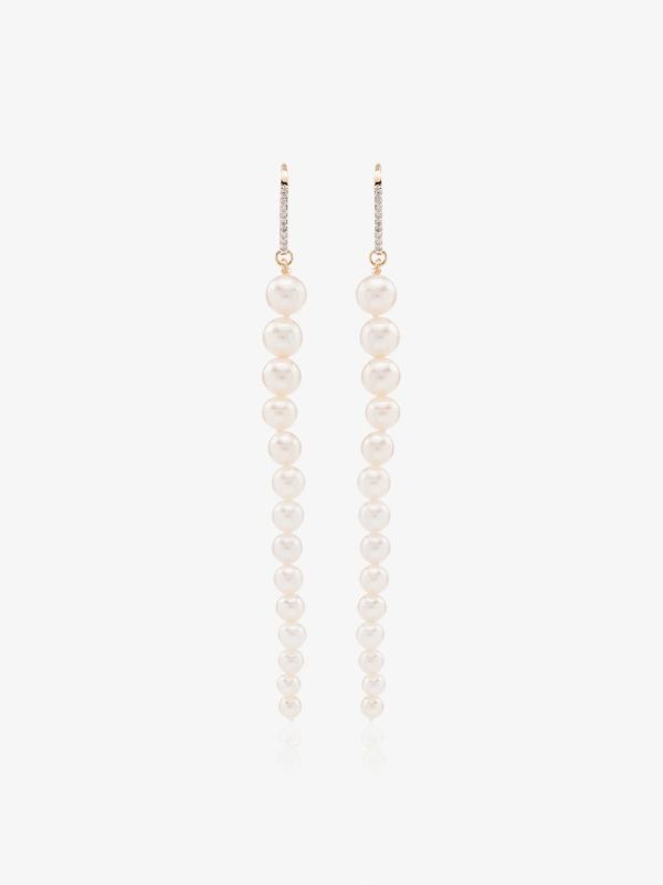 browns Mateo 14K yellow gold pearl drop earrings | Browns Fine Earrings