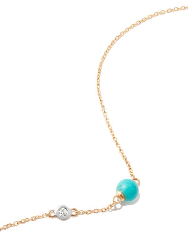 Browns Mateo 14K Yellow Gold Turquoise And Diamond Bracelet | Browns Fine Bracelets