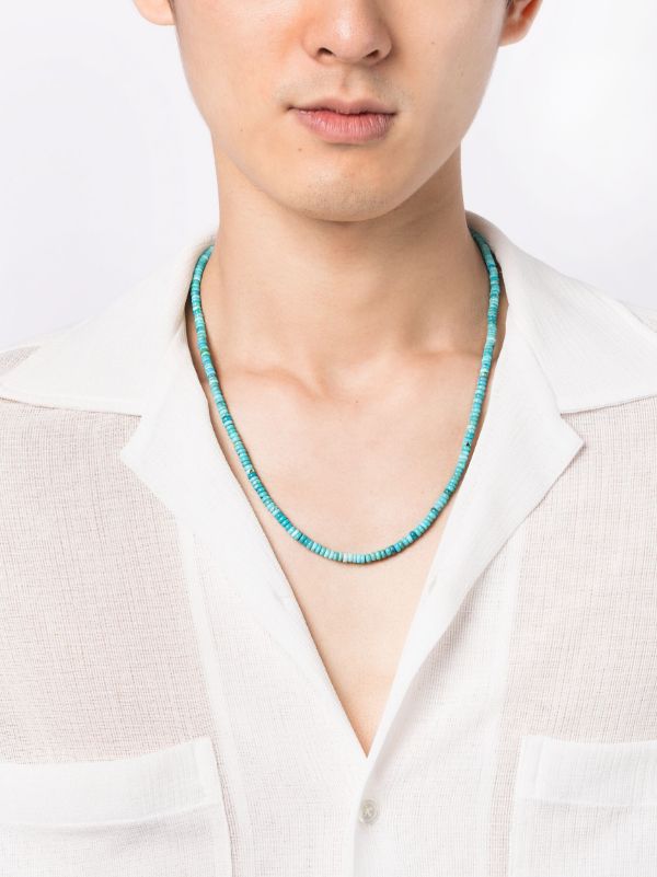 Browns Mateo 14k Yellow Gold Turquoise Bead Necklace | Browns Necklaces