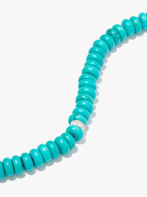 Browns Mateo 14K Yellow Gold Turquoise Diamond Beaded Bracelet | Browns Fine Bracelets