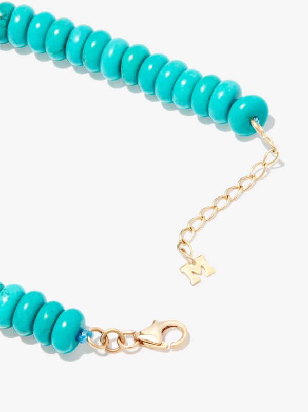 Browns Mateo 14K Yellow Gold Turquoise Diamond Beaded Bracelet | Browns Fine Bracelets