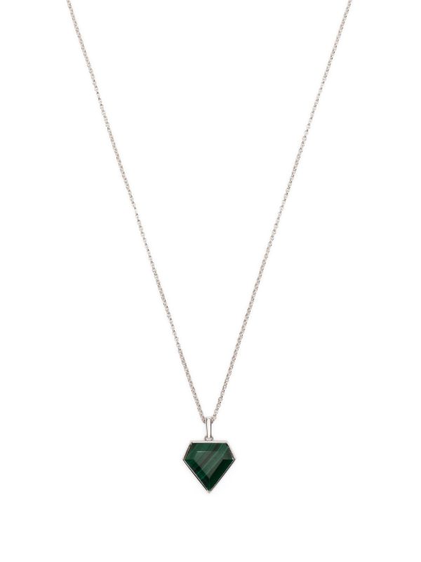 browns Mateo sterling silver Malachite Pentagon Necklace | Browns Necklaces