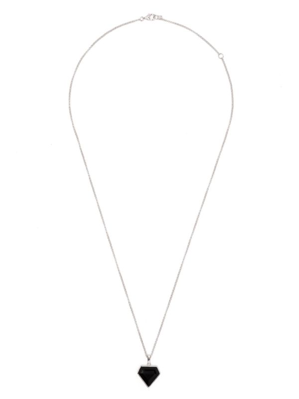 Browns Mateo Sterling Silver Onyx Pentagon Necklace | Browns Necklaces