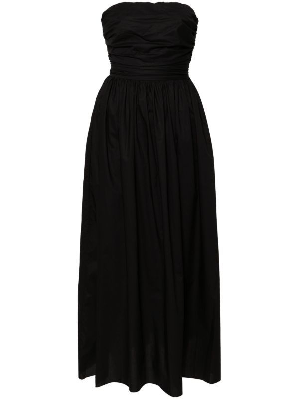 browns Matteau black lace-up organic cotton dress | Browns Day Dresses