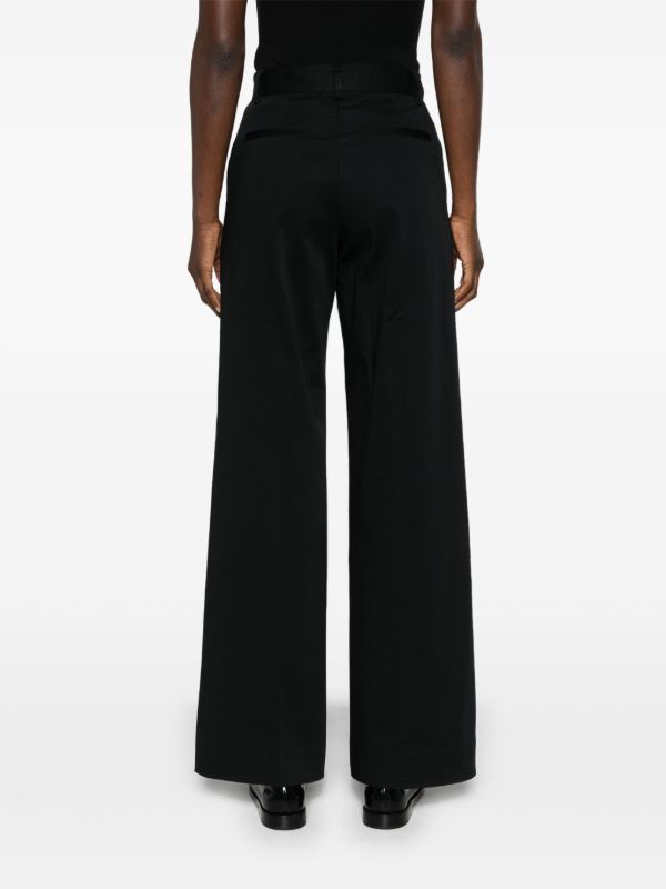 Browns Matteau Black Straight-leg Twill Trousers | Browns Straight-Leg Pants