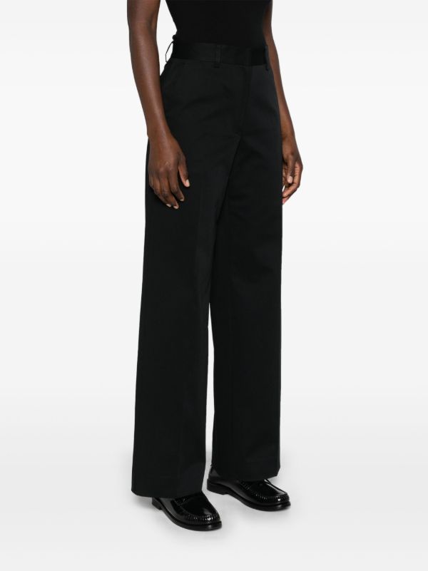 Browns Matteau Black Straight-leg Twill Trousers | Browns Straight-Leg Pants