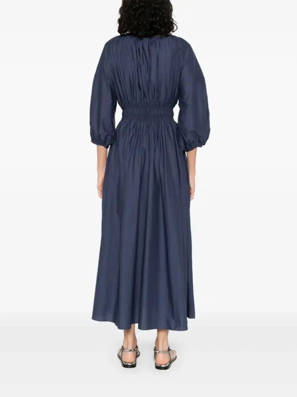 Browns Matteau Shirred Midi Dress | Browns Day Dresses