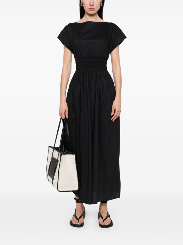 Browns Matteau Shirred-waist Midi Dress | Browns Day Dresses