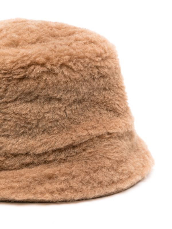 Browns Max Mara Brown Brushed Bucket Hat | Browns Hats