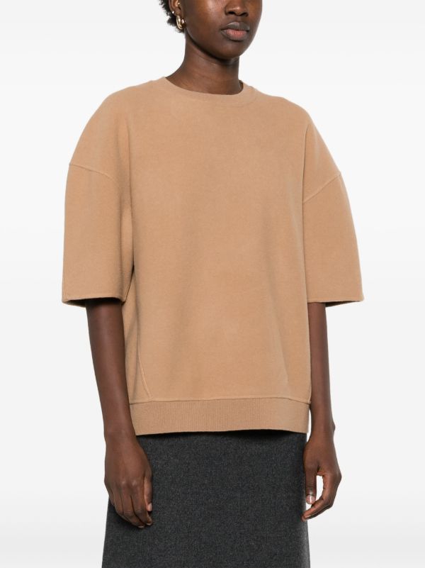 Browns Max Mara Brown Knitted T-shirt | Browns T-Shirts & Jersey Shirts