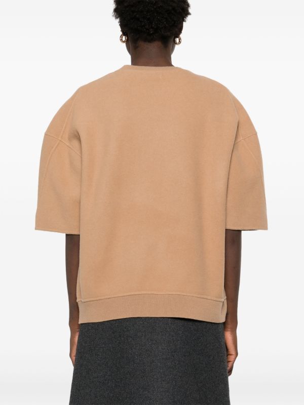 Browns Max Mara Brown Knitted T-shirt | Browns T-Shirts & Jersey Shirts