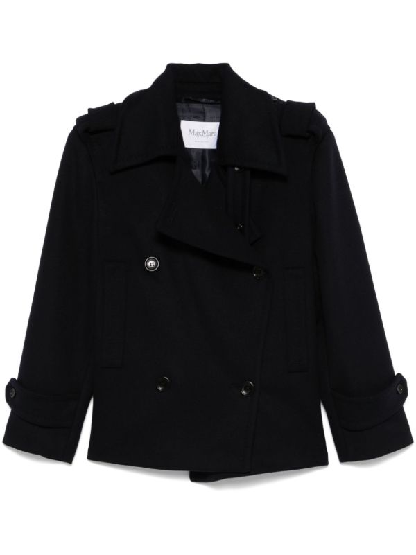 browns Max Mara Double-Breasted Trench Coat | Browns Trench Coats & Raincoats
